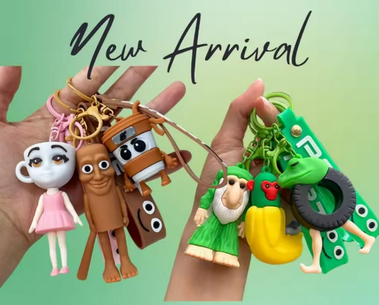 Tralalero Tralala Animals Keychains Anime Tung Tung Sahur Brainrot Car Keys Ring Action Figures Toy Keychains Bags Pendant