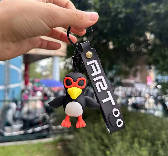 Tralalero Tralala Animals Keychains Anime Tung Tung Sahur Brainrot Car Keys Ring Action Figures Toy Keychains Bags Pendant