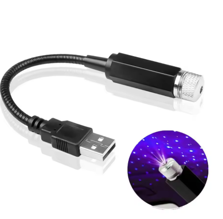 Mini LED Car Roof Star Night Light Projector Atmosphere Galaxy Lamp USB Decorative Adjustable for Auto Roof Room Ceiling Decor