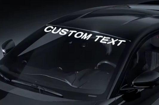 Custom Stickers Car Windshield Personalized Text Font Vinyl Decor Decal Creative Window DIY Decaration Truck Auto Accessories