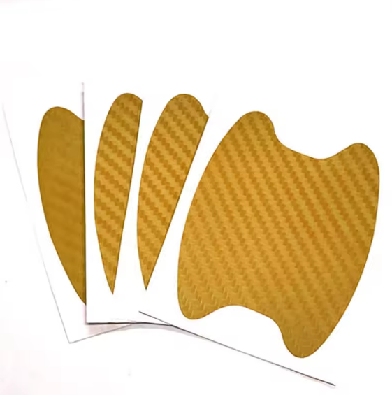 4Pcs/Set Car Door Sticker Carbon Fiber Scratches Resistant Cover Auto Handle Protection Film Exterior Styling Car Accessories