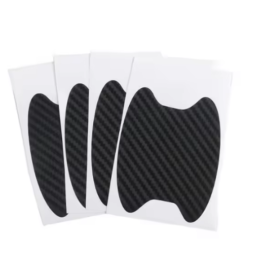 4Pcs/Set Car Door Sticker Carbon Fiber Scratches Resistant Cover Auto Handle Protection Film Exterior Styling Car Accessories