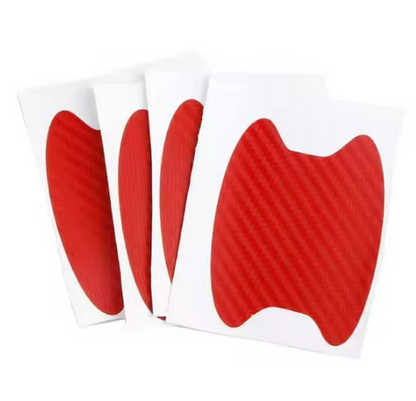 4Pcs/Set Car Door Sticker Carbon Fiber Scratches Resistant Cover Auto Handle Protection Film Exterior Styling Car Accessories