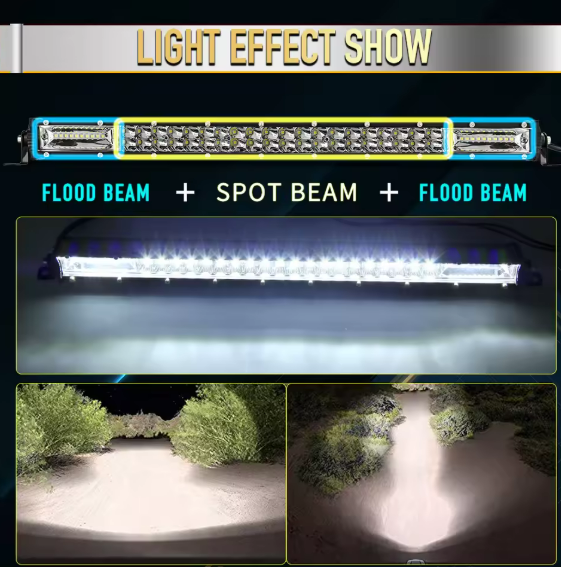 CO LIGHT Super Slim 12D 8" 20" 32" LED Bar Spot Flood Beam LED Light Bar for Tractor Boat Offroad 4WD 4x4 Trucks SUV ATV 12V 24V
