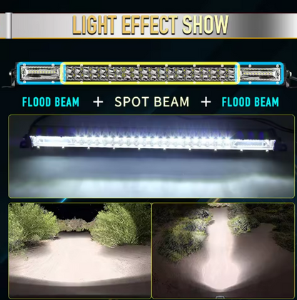 CO LIGHT Super Slim 12D 8" 20" 32" LED Bar Spot Flood Beam LED Light Bar for Tractor Boat Offroad 4WD 4x4 Trucks SUV ATV 12V 24V